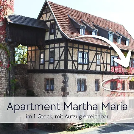 Apartment Gräfin Martha Maria - In Der Historischen Hinterburg - Mit Aufzug, Parkplatz, E-ladestation&garten - Fulda, Alsfeld, Bad Hersfeld 25-30 Min - Hunde Willkommen *