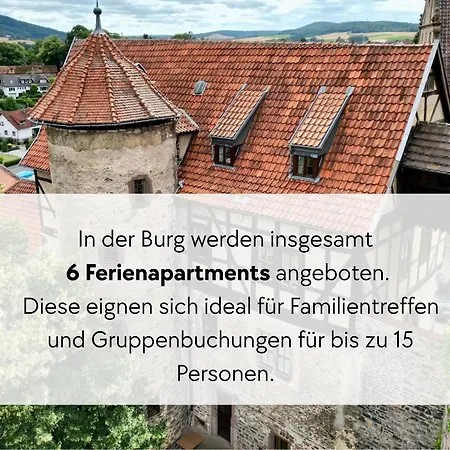 Graefin Martha Maria - Stilvolles In Der Historischen Hinterburg - Mit Aufzug, Parkplatz, E-ladestation & Garten - Fulda, Alsfeld, Bad Hersfeld 25-30 Min - Hunde Willkommen *